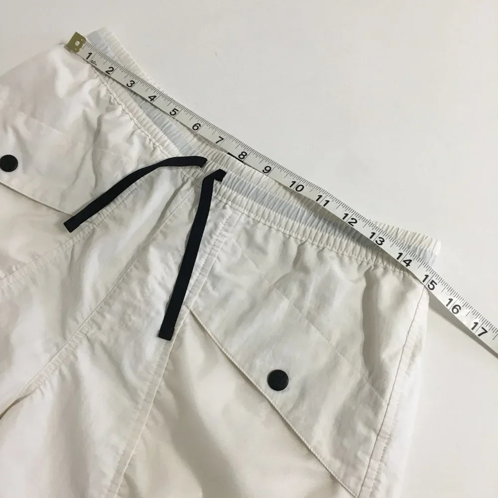 The North Face Mens Size Small TNF Outline Shorts White Elastic Waist 6